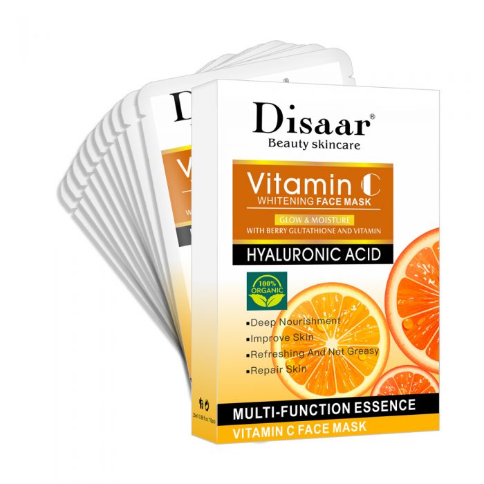 Disaar Hyaluron gezichtsmasker met Vitamine C - 10 stuks