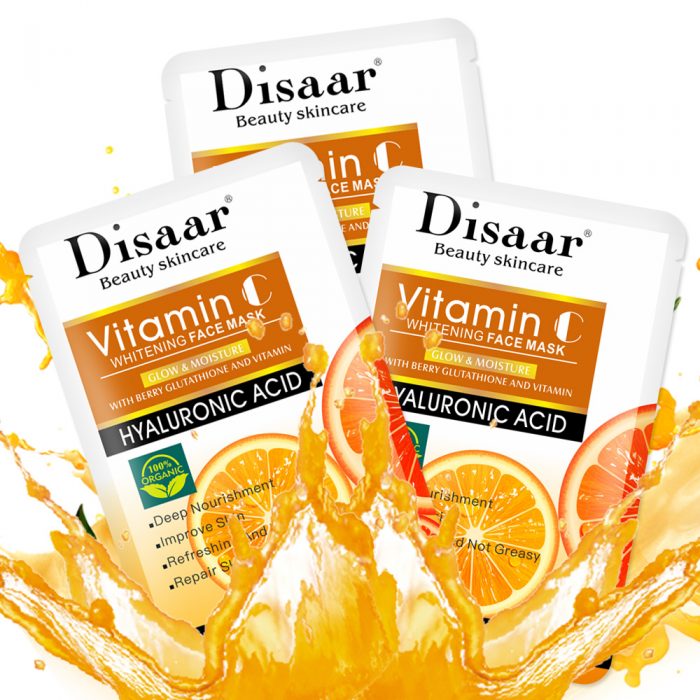 Disaar Hyaluron gezichtsmasker met Vitamine C - 10 stuks