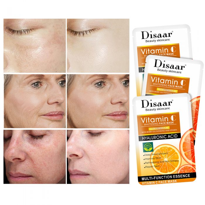 Disaar Hyaluron gezichtsmasker met Vitamine C - 10 stuks