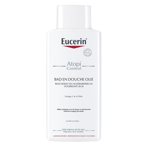 Eucerin AtopiControl Bad & Doucheolie herstelt de huidbarrière en beschermt deze tegen uitdroging_400ml