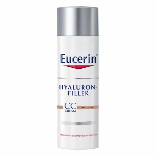 Eucerin Hyaluron-Filler Dagcrème CC CREAM Medium vult rimpels op en corrigeert de teint en pigmentvlekken_50ml