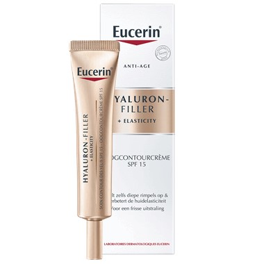 Eucerin Hyaluron-Filler + Elasticity Oogcontourcrème SPF15 verbetert elasticiteit en vermindert rimpels_15ml