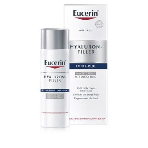 Eucerin Hyaluron-Filler Urea Nachtcrème voor de droge huid met rimpels_50ml