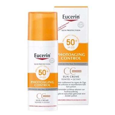 Sun Photoaging Control CC Cream Medium SPF 50+ voorkomt nieuwe pigmentvlekken en camoufleert