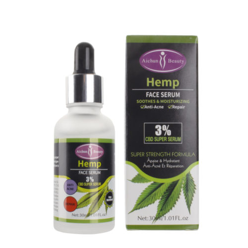 Serum met 3% CBD extract en hyaluronzuur voor acné