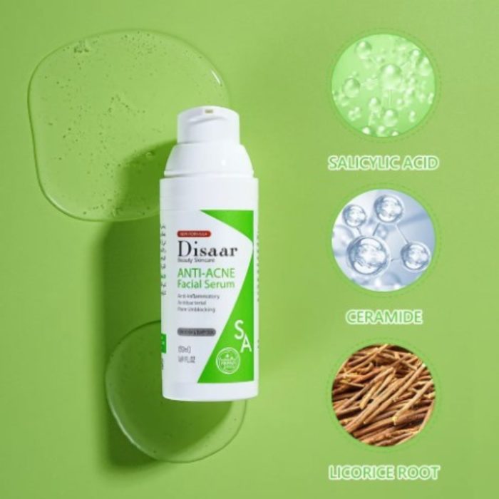 Anti-Acne gezichtsserum met met Salicylzuur, Ceramide en Zoethoutwortel - Afbeelding 4