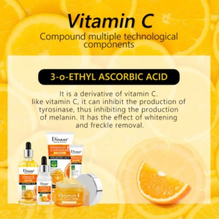 Vitamine C & hyaluronzuur huidverzorging set voor een stralende en gezonde huid - serum oogcrème crème toner en gezichtsreiniging - Afbeelding 5