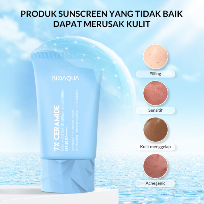 7xCeramide Skin Moisturize Serum Zonnebrandcrème SPF 50 PA++++ 40 ml - Afbeelding 3