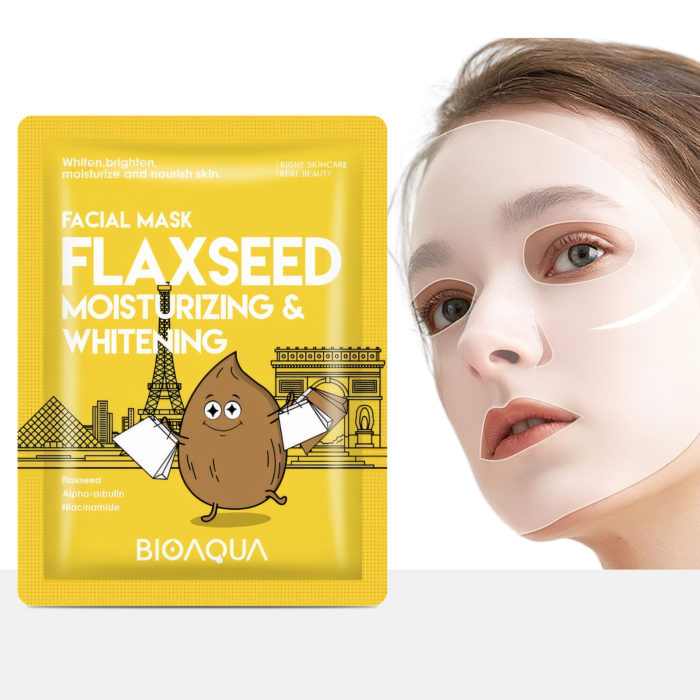 Gezichtsmasker lijnzaad hydraterend & blekend - Afbeelding 2
