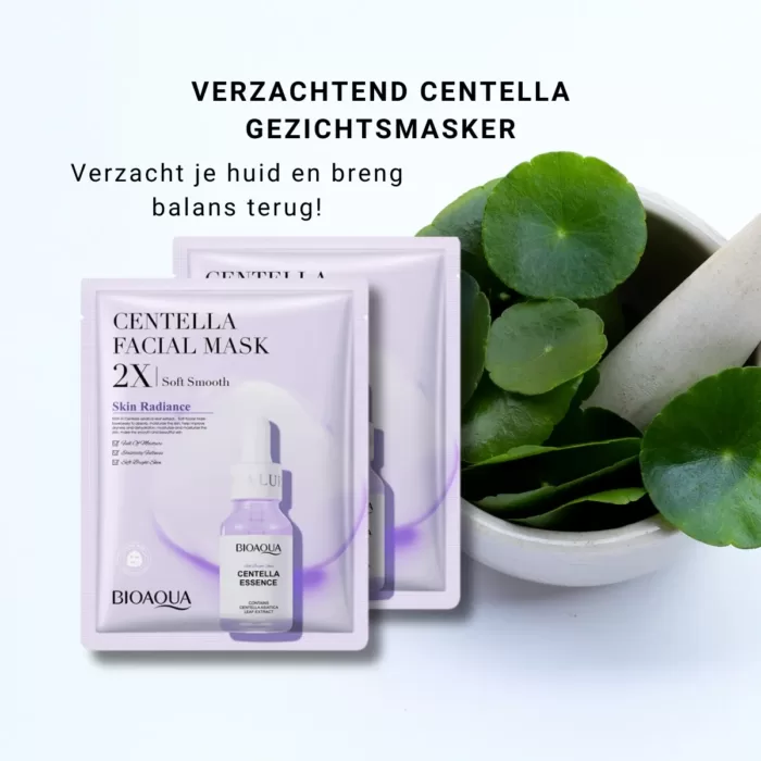 Centella gezichtsmasker voor een stralende huid detail foto 1