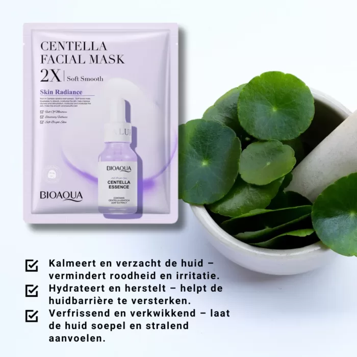 Centella gezichtsmasker voor een stralende huid detail foto 2